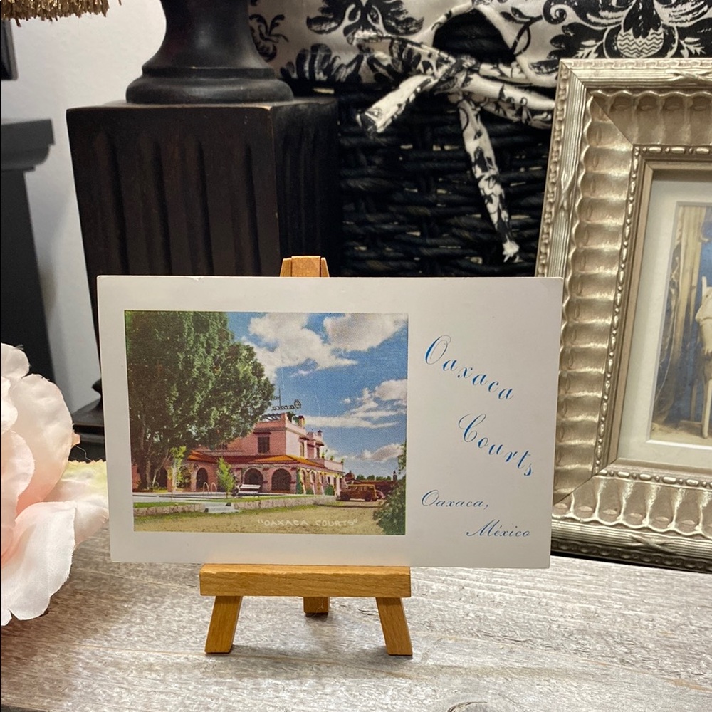 Vintage 1954 Oaxaca Courts Postcard!
